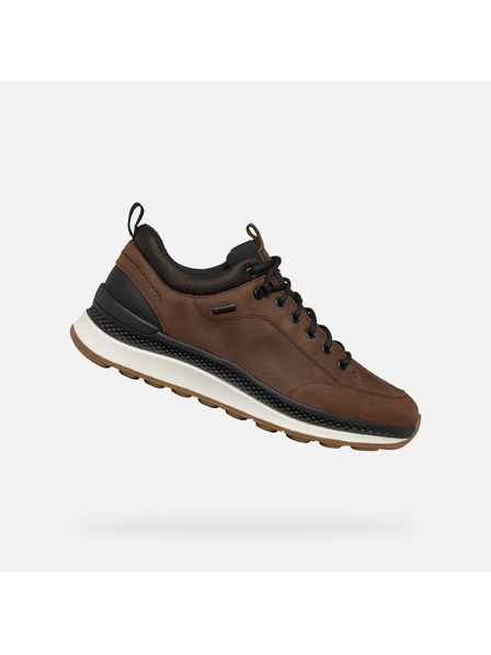 Geox Hnedé pánske tenisky Geox Spherica Actif X2