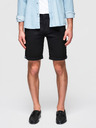 Ombre Clothing Pánske klasické chino šortky s ohnutou nohavicou - čierne V9 W532 Ombre Clothing
