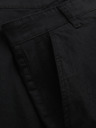 Ombre Clothing Pánske klasické chino šortky s ohnutou nohavicou - čierne V9 W532 Ombre Clothing