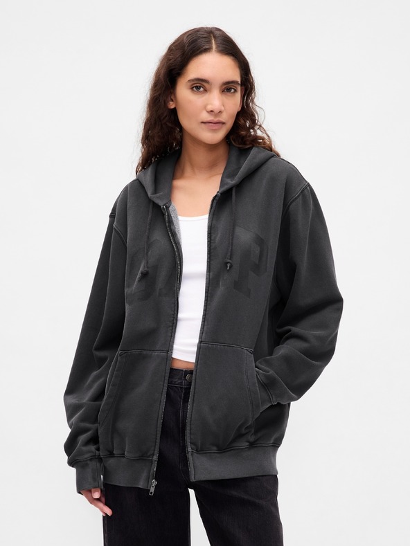 GAP Mikina s logom VintageSoft unisex GAP