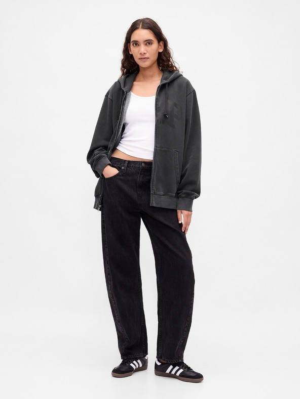 GAP Mikina s logom VintageSoft unisex GAP