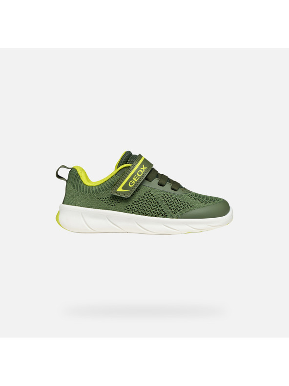 Geox Zelené chlapčenské barefoot tenisky Geox Foot-Run