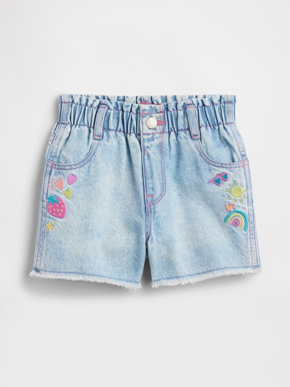 GAP Baby džínsové kraťasy Paperbag Mom GAP