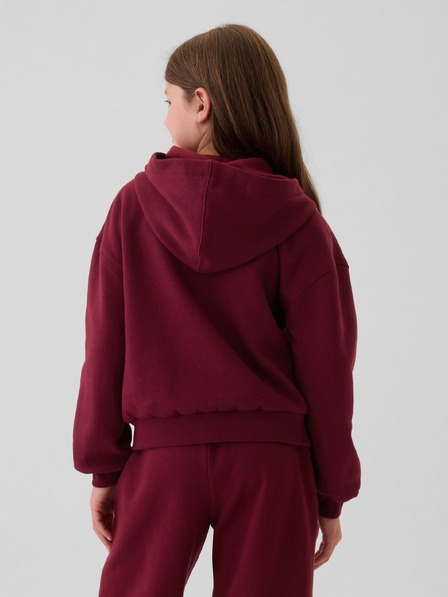 GAP Detská mikina s logom a fleece GAP