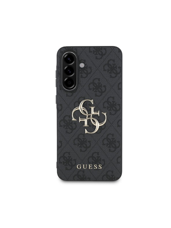 Guess Guess PU 4G Metal Logo Zadný Kryt pre Samsung Galaxy A36 Grey