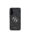 Guess Guess PU 4G Metal Logo Zadný Kryt pre Samsung Galaxy A36 Grey