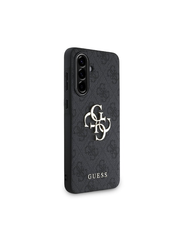 Guess Guess PU 4G Metal Logo Zadný Kryt pre Samsung Galaxy A36 Grey