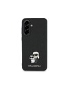 Karl Lagerfeld Karl Lagerfeld PU Saffiano Metal Karl and Choupette Zadný Kryt pre Samsung Galaxy A56 Black