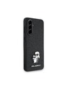Karl Lagerfeld Karl Lagerfeld PU Saffiano Metal Karl and Choupette Zadný Kryt pre Samsung Galaxy A56 Black