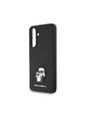 Karl Lagerfeld Karl Lagerfeld PU Saffiano Metal Karl and Choupette Zadný Kryt pre Samsung Galaxy A56 Black
