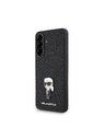 Karl Lagerfeld Karl Lagerfeld Fixed Glitter Metal Ikonik Zadný Kryt pre Samsung Galaxy A56 Black