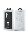 Karl Lagerfeld Karl Lagerfeld Fixed Glitter Metal Ikonik Zadný Kryt pre Samsung Galaxy A56 Black