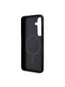 Guess Guess PU Leather 4G Colored Ring MagSafe Zadný Kryt pre Samsung Galaxy S24 Black
