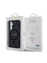 Guess Guess PU Leather 4G Colored Ring MagSafe Zadný Kryt pre Samsung Galaxy S24 Black