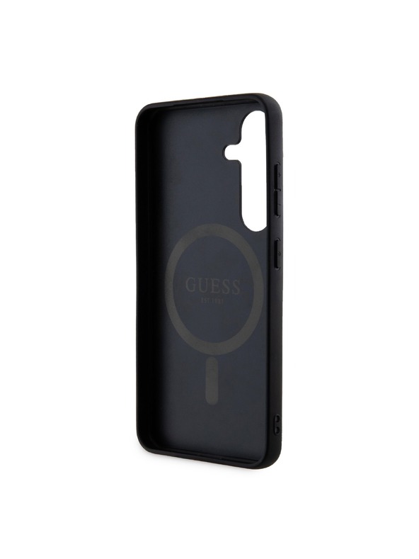 Guess Guess PU Leather 4G Colored Ring MagSafe Zadný Kryt pre Samsung Galaxy S24 Pink