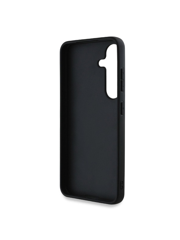 Guess Guess PU 4G kovové logo zadný kryt pre Samsung Galaxy S25+ hnedý