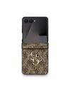 Guess Guess PU 4G Metal Logo Zadný Kryt pre Samsung Galaxy Z Flip 7 Brown