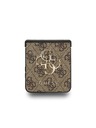 Guess Guess PU 4G Metal Logo Zadný Kryt pre Samsung Galaxy Z Flip 7 Brown