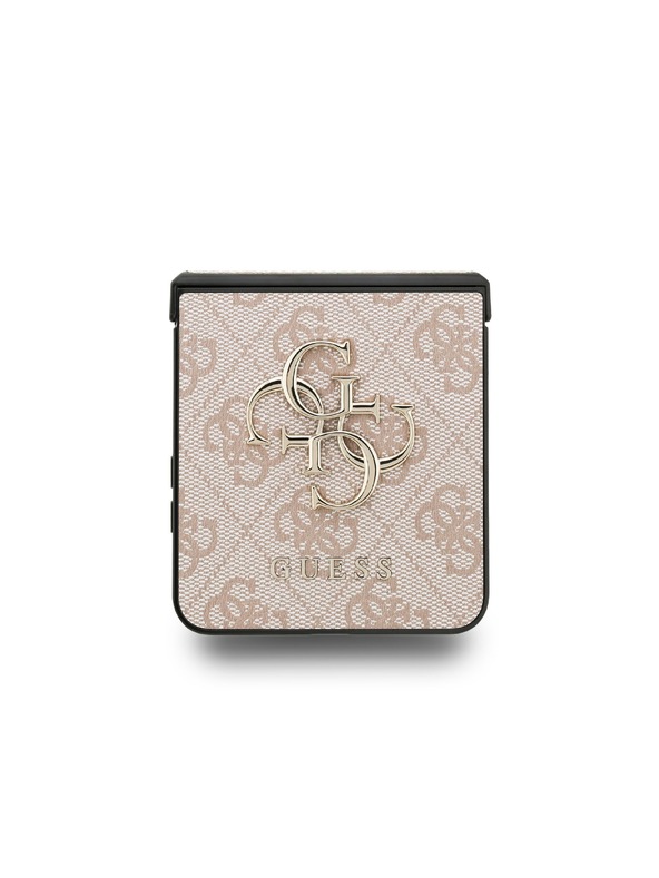 Guess Guess PU 4G Metal Logo Zadný Kryt pre Samsung Galaxy Z Flip 7 Pink