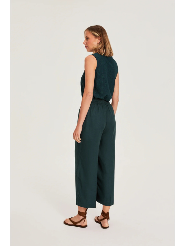 Moodo Culottes nohavice zelené Moodo