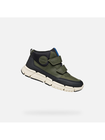 Geox Khaki chlapčenská členková obuv Geox Flexyper