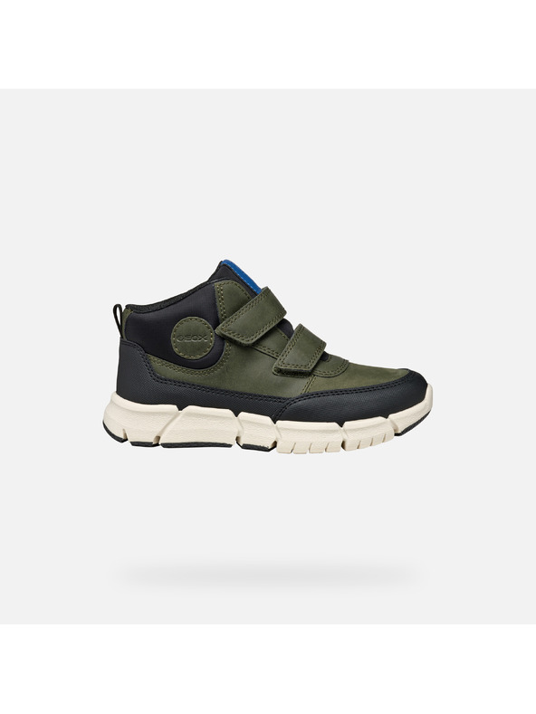 Geox Khaki chlapčenská členková obuv Geox Flexyper