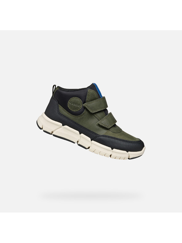 Geox Khaki chlapčenská členková obuv Geox Flexyper