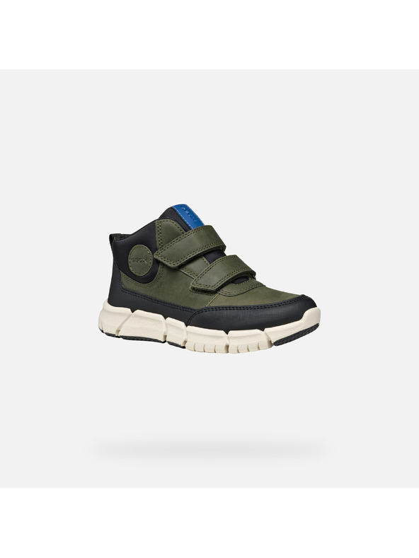Geox Khaki chlapčenská členková obuv Geox Flexyper