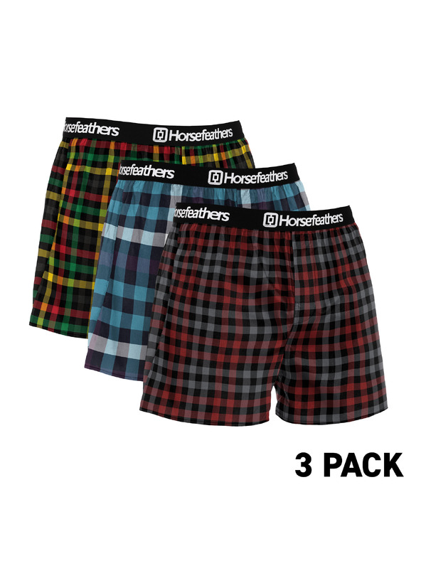 Horsefeathers Boxerky Clay 3Pack - balík 1