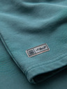 Ombre Clothing Sada dvoch pánskych teplákových šortiek voľného strihu - tmavo modrá/tyrkysová V1 Z126 Ombre Clothing