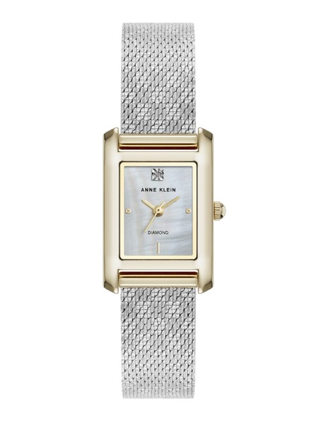 Anne Klein Dámske štvorcové hodinky Anne Klein mesh AK/5233MPTT