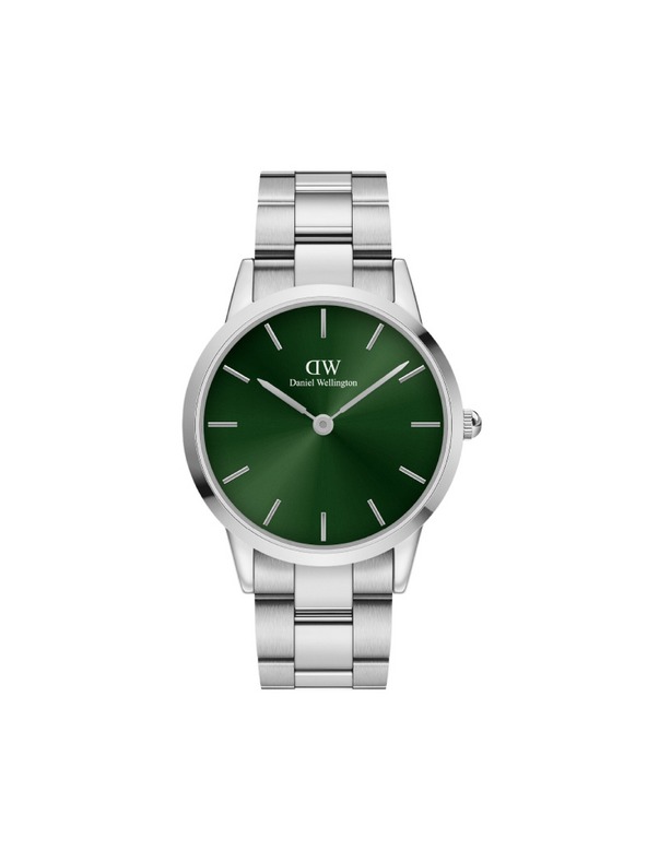 Daniel Wellington Strieborné pánske hodinky Daniel Wellington Iconic Emerald
