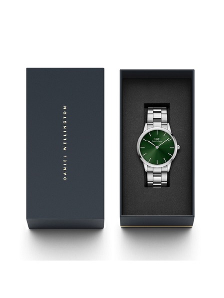 Daniel Wellington Strieborné pánske hodinky Daniel Wellington Iconic Emerald