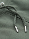 Ombre Clothing Sada dvoch pánskych teplákových šoriek s pruhmi - krémová/olivová V2 Z128 Ombre Clothing