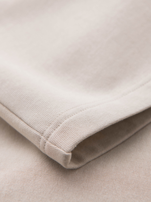 Ombre Clothing Sada dvoch pánskych základných teplákových kraťasov - čierno-béžová V1 Z124 Ombre Clothing