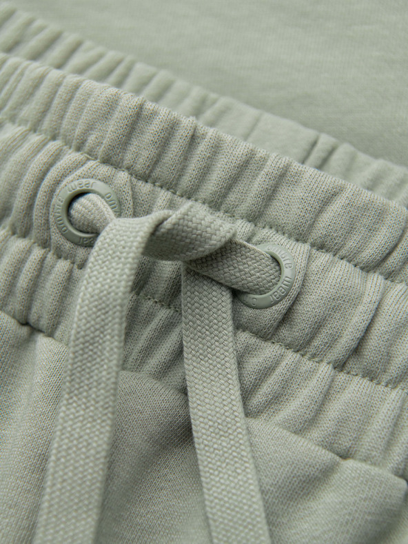 Ombre Clothing Sada dvoch pánských teplákových šoriek regular fit z french terry tkaniny - béžová/svetlo zelená V2 Z125 Ombre Clothing
