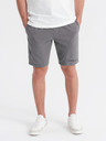 Ombre Clothing Sada dvoch pánskych teplákových šoriek s potlačou - svetlo modrá/sivá V2 Z127 Ombre Clothing