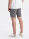 Ombre Clothing Sada dvoch pánskych teplákových šoriek s potlačou - svetlo modrá/sivá V2 Z127 Ombre Clothing