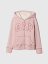 GAP Detská sherpa mikina s logom GAP