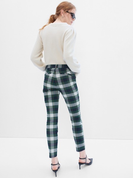 GAP Kockované nohavice skinny bi-stretch GAP