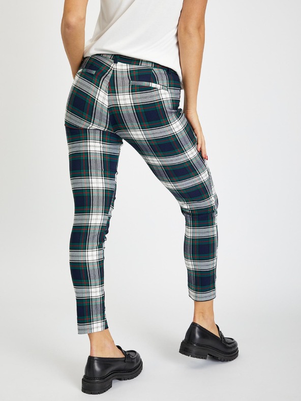 GAP Kockované nohavice skinny bi-stretch GAP