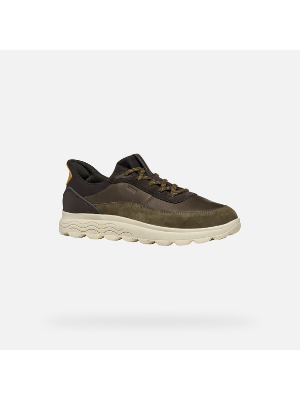 Geox Tmavozelené pánske tenisky Geox Spherica Plus