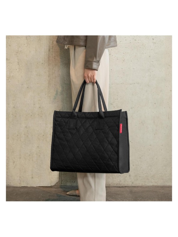 Reisenthel Kabelka Reisenthel Daily Shopper Rhombus Black