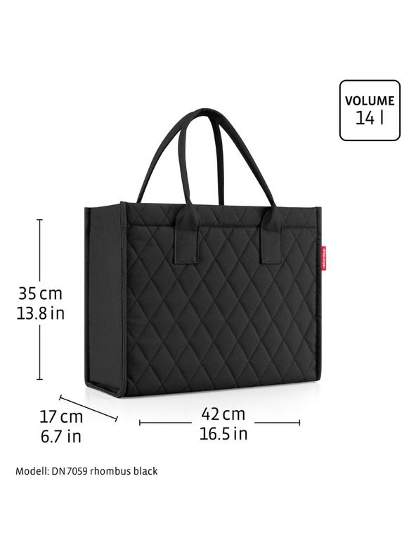 Reisenthel Kabelka Reisenthel Daily Shopper Rhombus Black