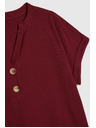 Moodo Burgundy bavlnené tričko Moodo
