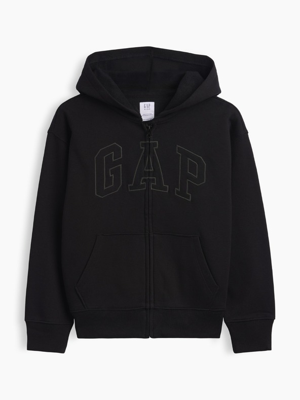GAP Detská mikina s logom a fleece GAP