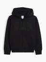 GAP Detská mikina s logom a fleece GAP