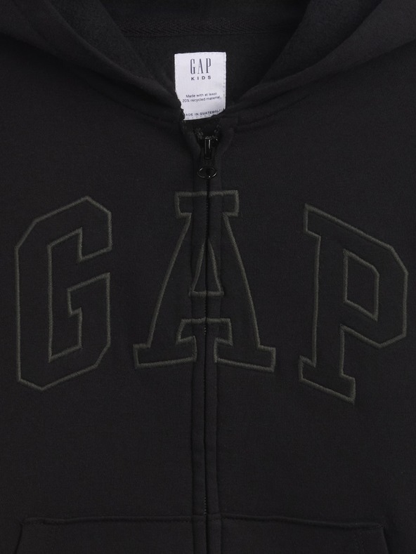 GAP Detská mikina s logom a fleece GAP