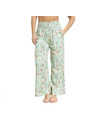 DIM DIM TROPICAL PANTS - Dámske plážové nohavice - zelená - svetlo hnedá - smotanová