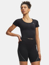 Under Armour Dámske tričko Under Armour Vanish Seamless Crop Zip SS